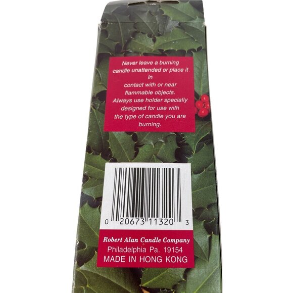 Vintage Robert Alan Candle Company Green Twisted Taper Candles 12" New In Box - Picture 6 of 6